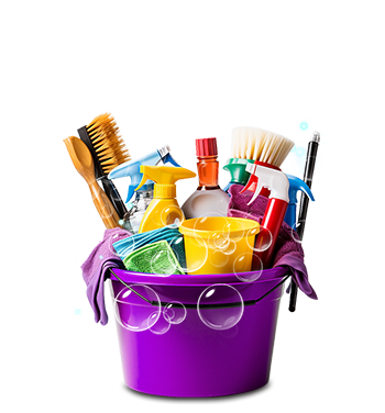bucket with bubbles